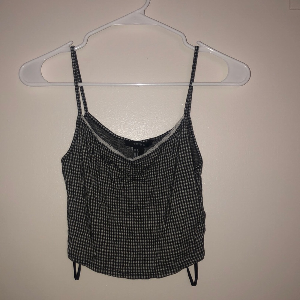 Checkered Crop Top